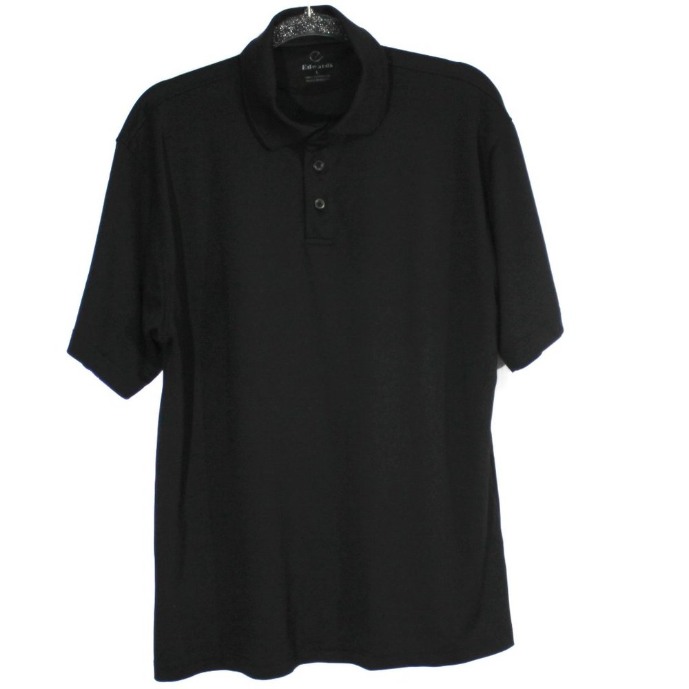 Edwards Men's L Button Up Shirt  Black